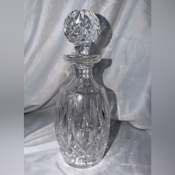 Authentic Waterford Crystal Lismore Spirit Decanter with Stopper - Signed - 10